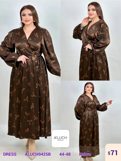 Платье A'LUCH (Brown, модель ALUCH9425B) оптом