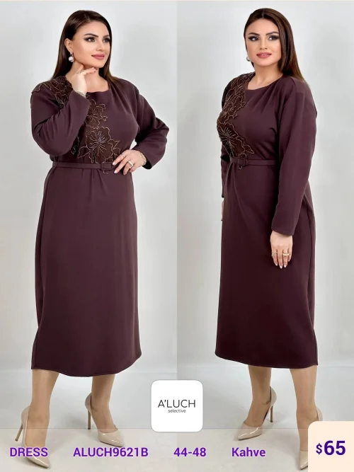 Платье A'LUCH (Brown, модель ALUCH9621B) оптом