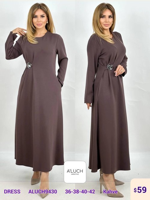 Платье A'LUCH (Brown, модель ALUCH9430) оптом