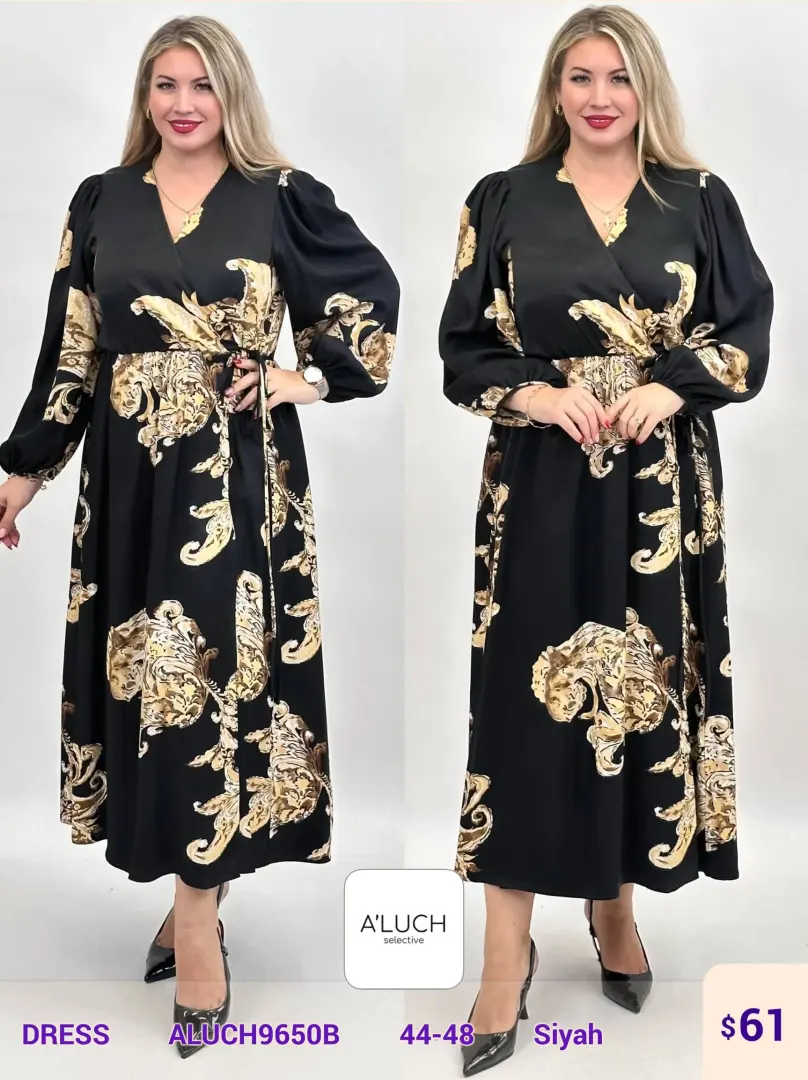 Платье A'LUCH (Black, модель ALUCH9650B) оптом