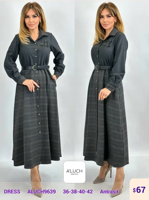 Платье A'LUCH (Dark gray, модель ALUCH9639) оптом