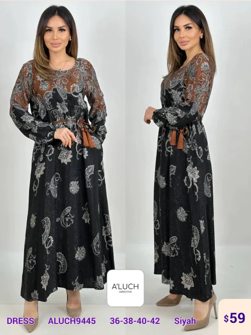 Платье A'LUCH (Black, модель ALUCH9445) оптом