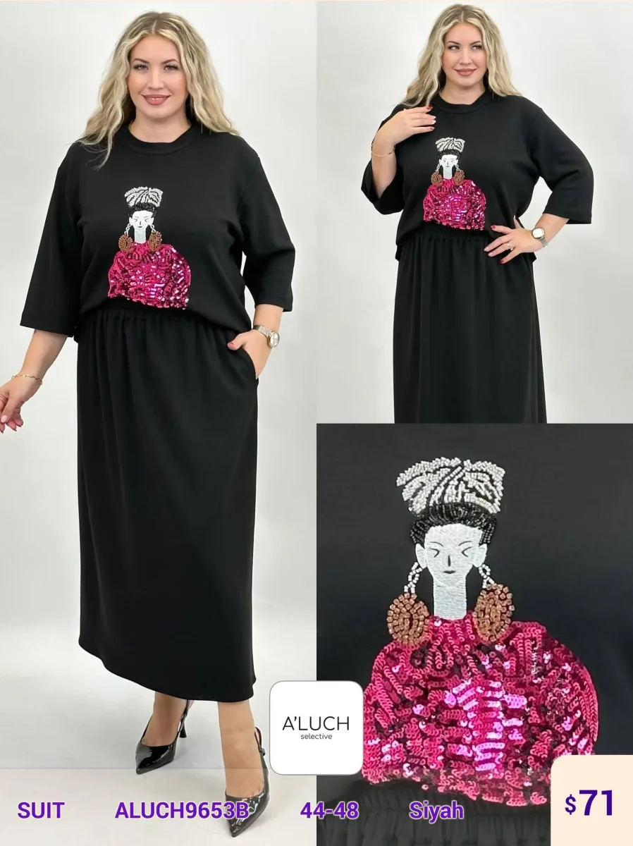 Костюмы и комплекты A'LUCH (Black, модель ALUCH9653B-) оптом