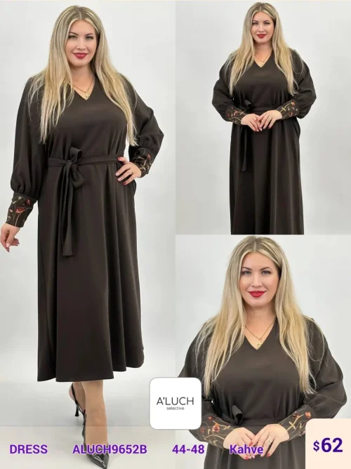 Платье A'LUCH (Brown, модель ALUCH9652B) оптом