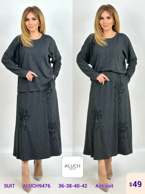 Костюмы и комплекты A'LUCH (Dark gray, модель ALUCH9476) оптом