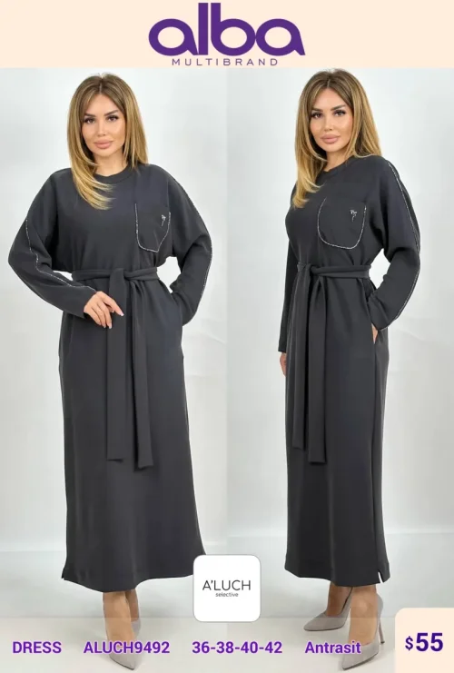 Платье A'LUCH (Dark gray, модель ALUCH9492) оптом