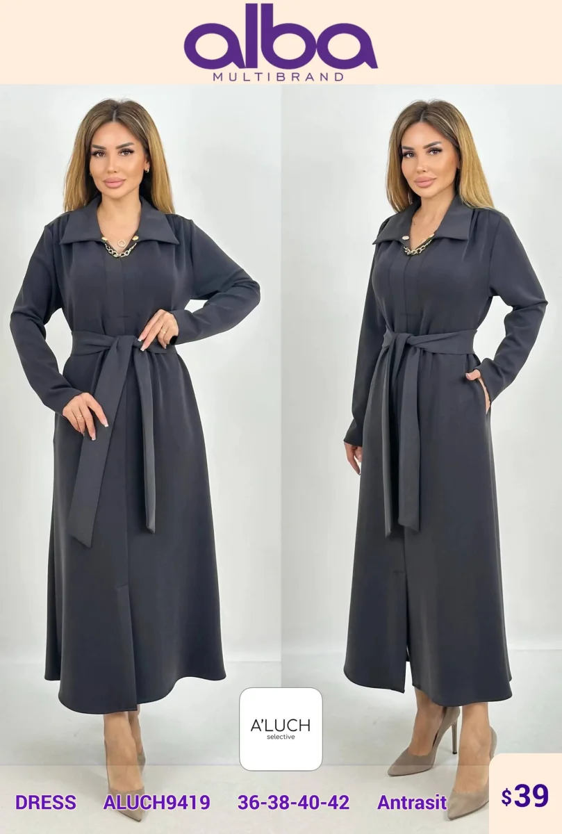 Платье A'LUCH (Dark gray, модель ALUCH9419) оптом