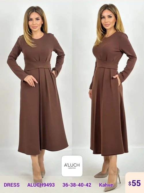 Платье A'LUCH (Brown, модель ALUCH9493) оптом