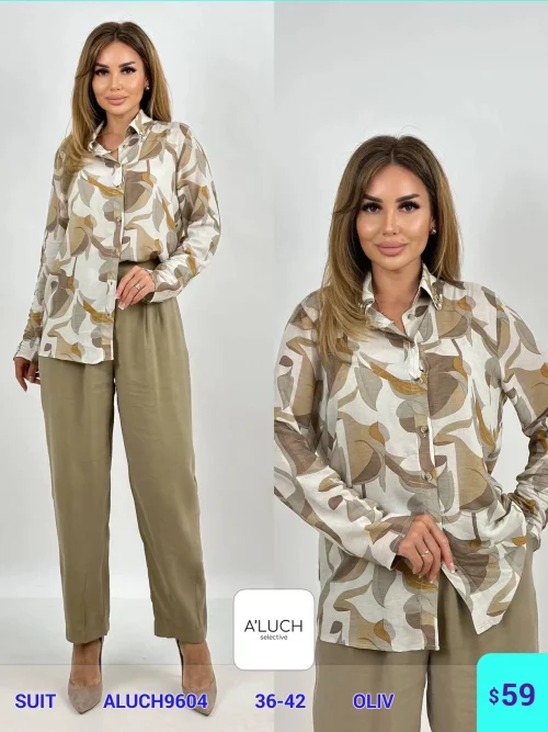 Костюмы и комплекты A'LUCH (Оливковый, модель ALUCH9604) оптом
