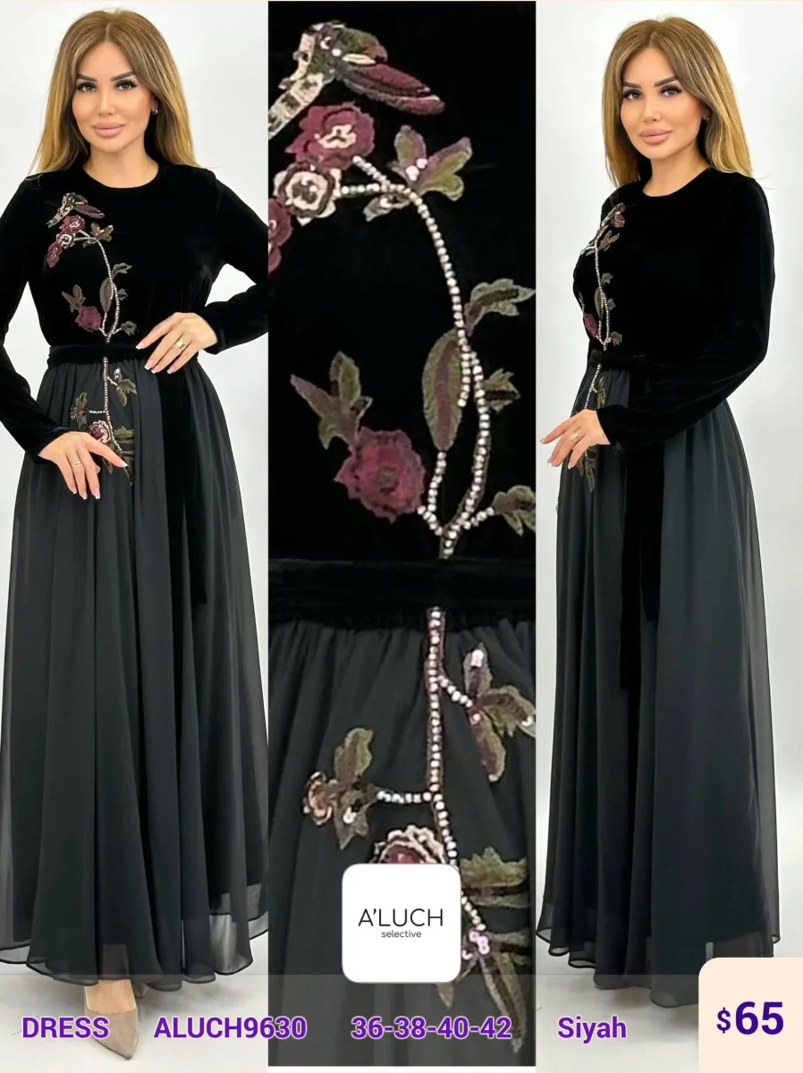 Платье A'LUCH (Black, модель ALUCH9630) оптом