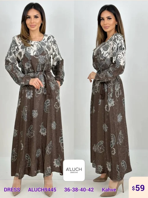 Платье A'LUCH (Brown, модель ALUCH9445) оптом