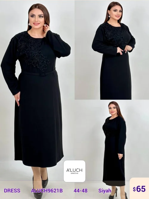 Платье A'LUCH (Black, модель ALUCH9621B) оптом