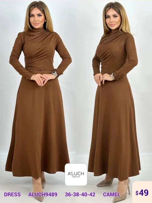 Платье A'LUCH (Camel, модель ALUCH9489) оптом