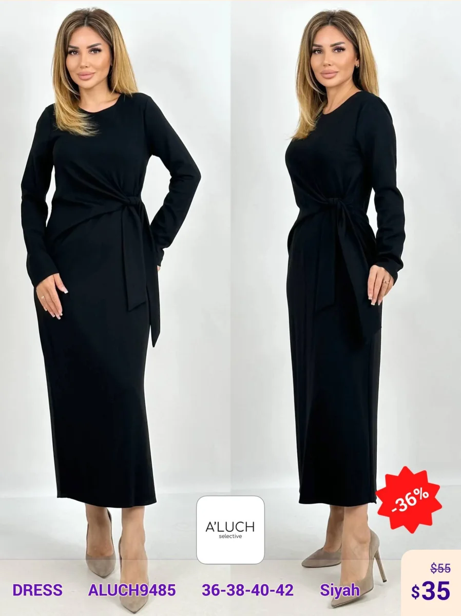 Платье A'LUCH (Black, модель ALUCH9485) оптом