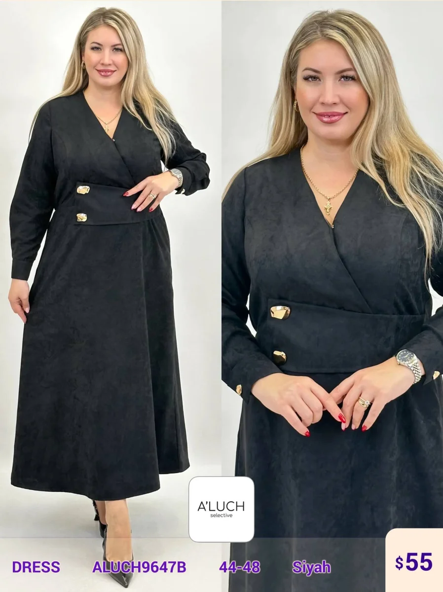 Платье A'LUCH (Black, модель ALUCH9647B) оптом