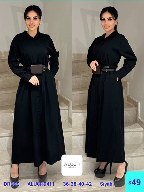 Платье A'LUCH (Black, модель ALUCH9411) оптом