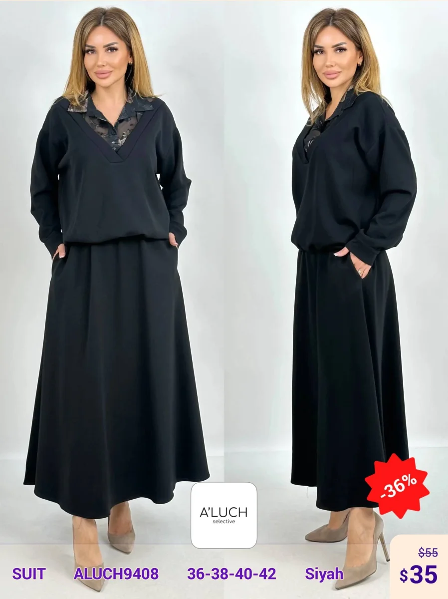 Костюмы и комплекты A'LUCH (Black, модель ALUCH9408) оптом