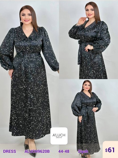 Платье A'LUCH (Black, модель ALUCH9620B) оптом