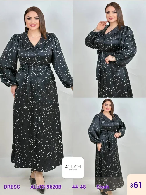 Платье A'LUCH (Black, модель ALUCH9620B) оптом