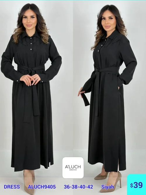 Платье A'LUCH (Черный, модель ALUCH9405) оптом