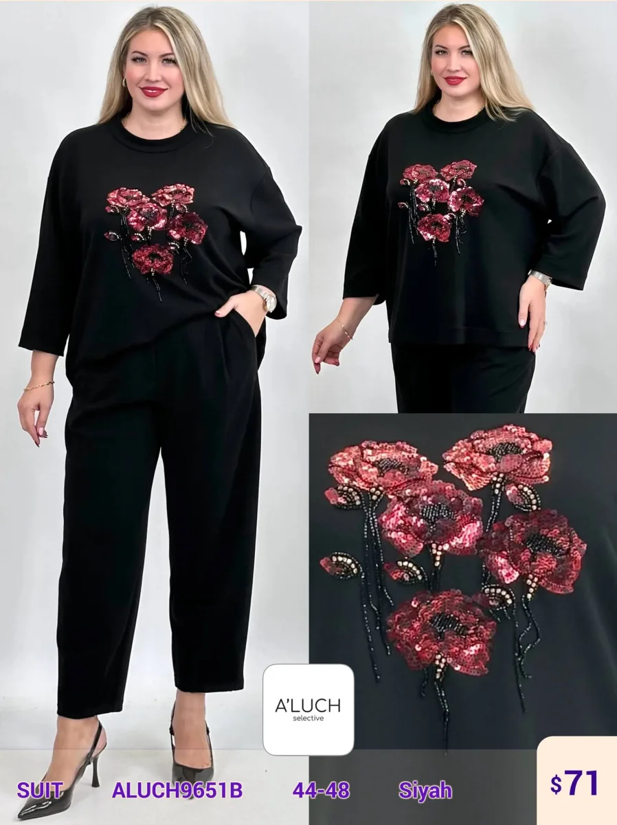 Костюмы и комплекты A'LUCH (Black, модель ALUCH9651B) оптом