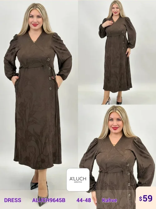 Платье A'LUCH (Brown, модель ALUCH9645B) оптом