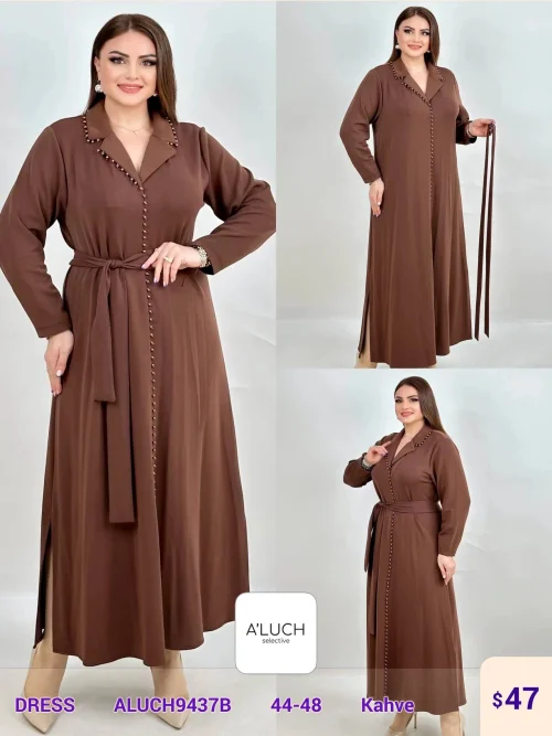 Платье A'LUCH (Brown, модель ALUCH9437B) оптом