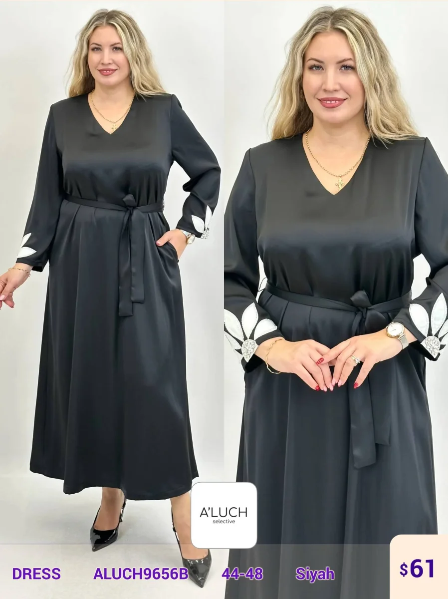 Платье A'LUCH (Black, модель ALUCH9656B) оптом