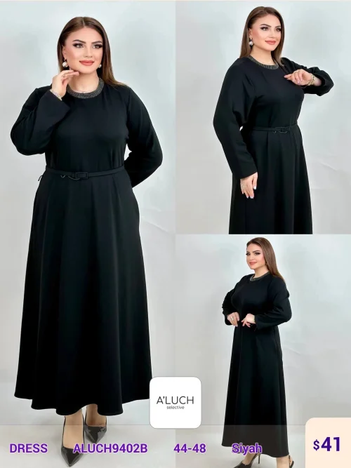Платье A'LUCH (Black, модель ALUCH9402B) оптом
