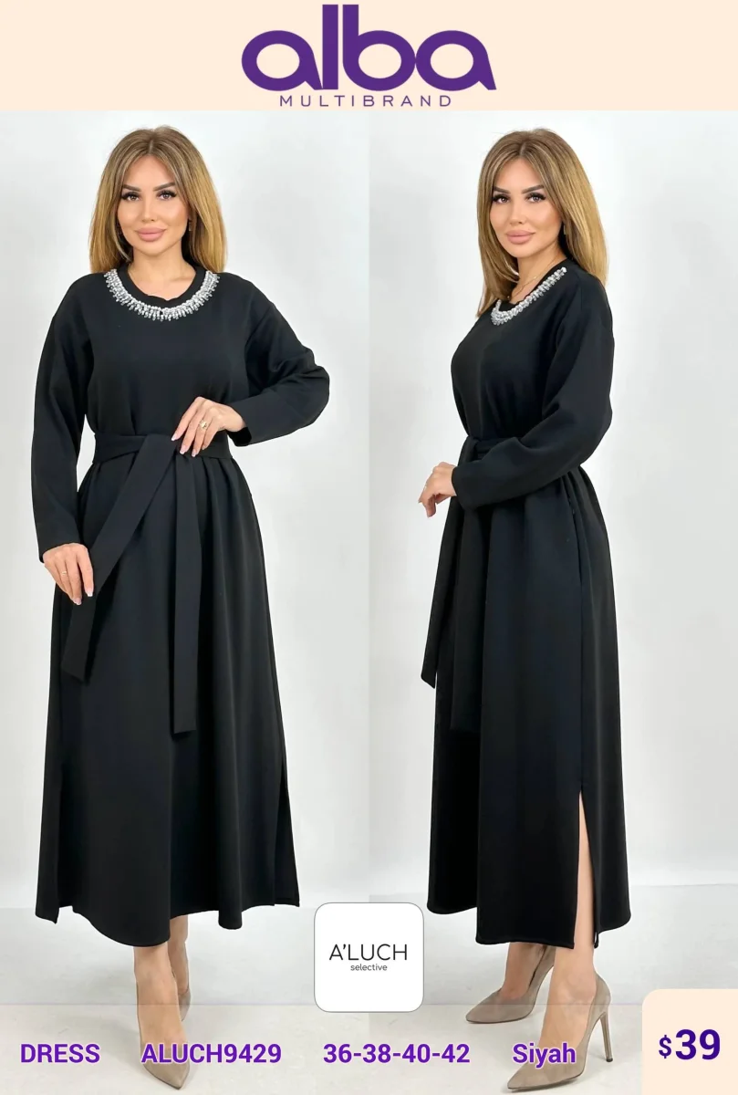 Платье A'LUCH (Black, модель ALUCH9429) оптом