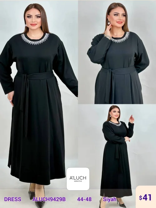 Платье A'LUCH (Black, модель ALUCH9429B) оптом