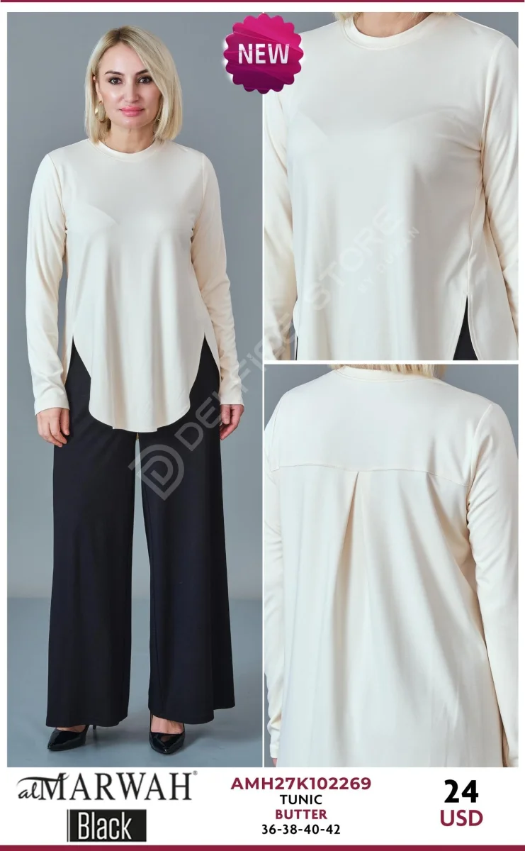 Туника AL MARWAH Black (Yellow, модель AMH27K102269) оптом