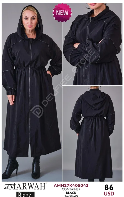 Накидка AL MARWAH Black (Черный, модель AMH27K405043) оптом