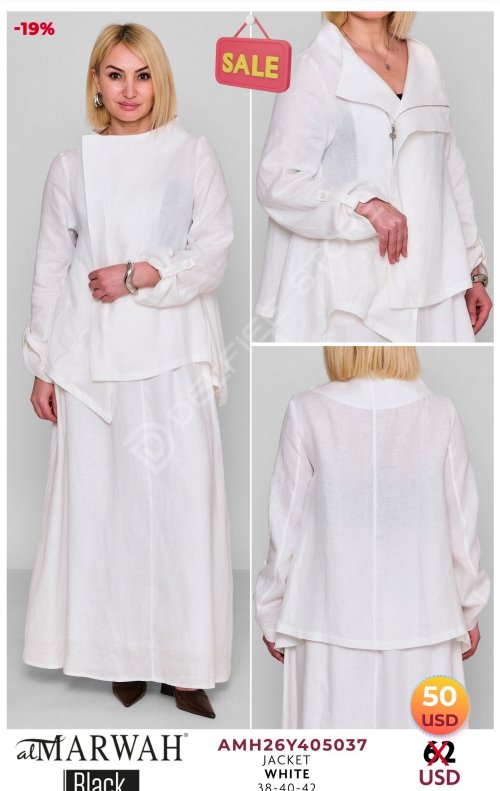 Жакет AL MARWAH Black (Белый, модель AMH26Y405037) оптом