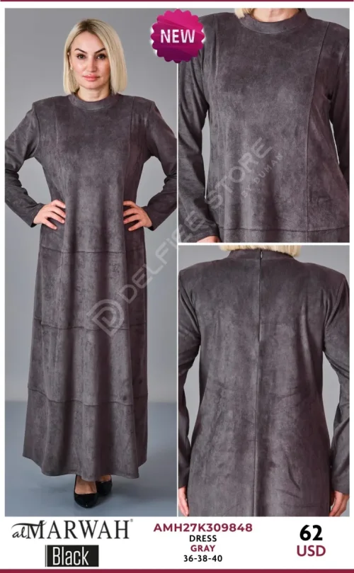 Платье AL MARWAH Black (Gray, модель AMH27K309848) оптом