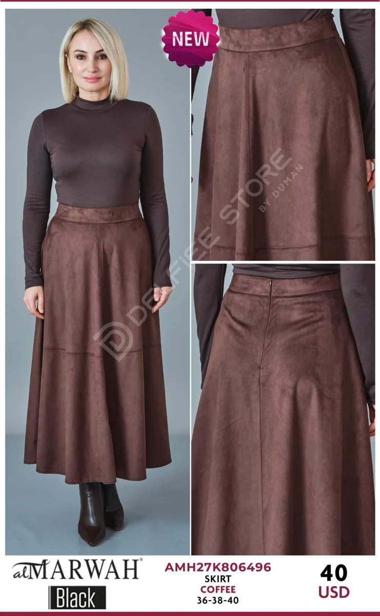 Юбка AL MARWAH Black (Brown, модель AMH27K806496) оптом
