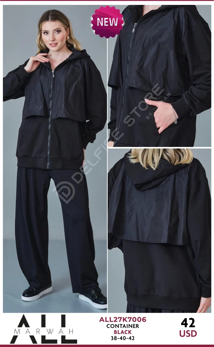 Накидка ALL MARWAH (Black, модель ALL27K7006) оптом