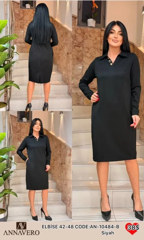 Платье ANNAVERO (Black, модель AN-10484-B) оптом