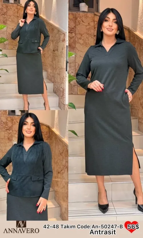 Костюмы и комплекты ANNAVERO (Dark gray, модель AN-50247-B) оптом