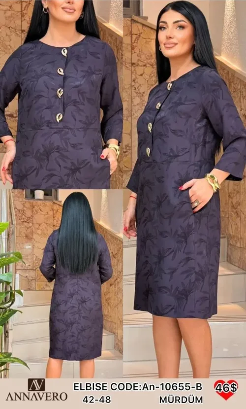 Платье ANNAVERO (Purple, модель AN-10655-B) оптом