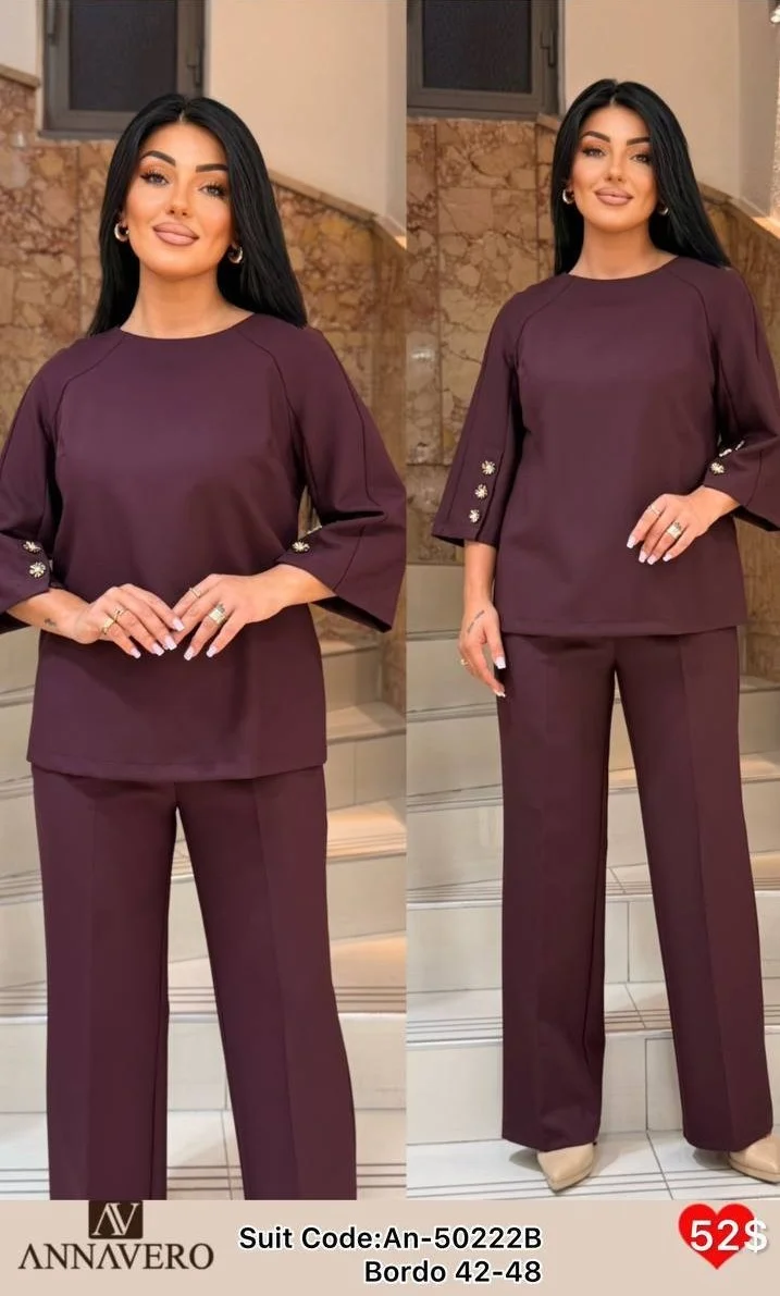 Костюмы и комплекты ANNAVERO (Burgundy, модель AN-50222) оптом