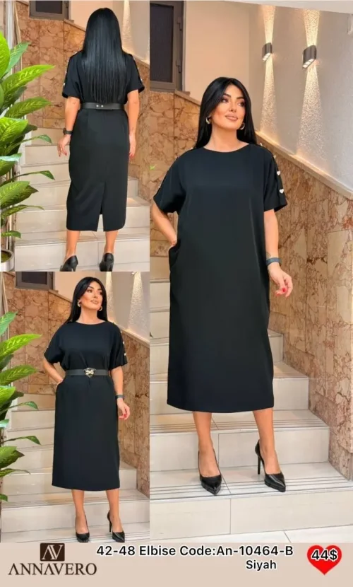 Платье ANNAVERO (Black, модель AN-10464-B) оптом