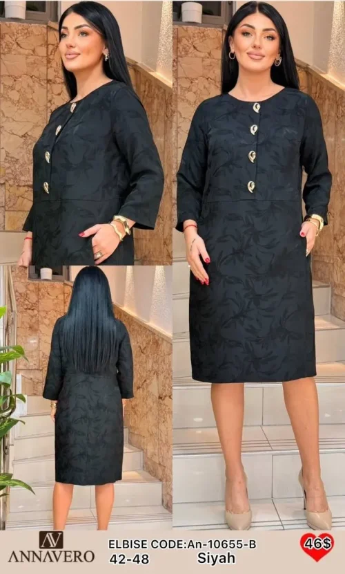 Платье ANNAVERO (Black, модель AN-10655-B) оптом