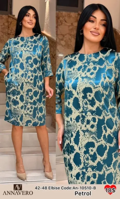 Платье ANNAVERO (Turquoise, модель AN-10510-B) оптом