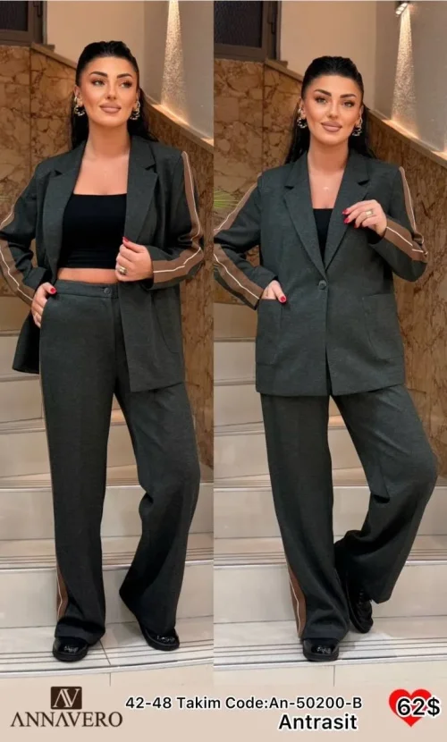 Костюмы и комплекты ANNAVERO (Dark gray, модель AN-50200-B) оптом
