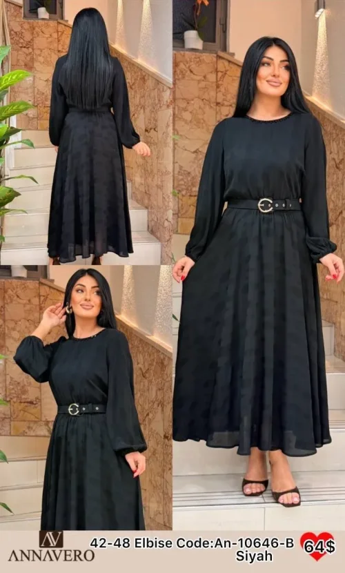 Платье ANNAVERO (Black, модель AN-10646-B) оптом