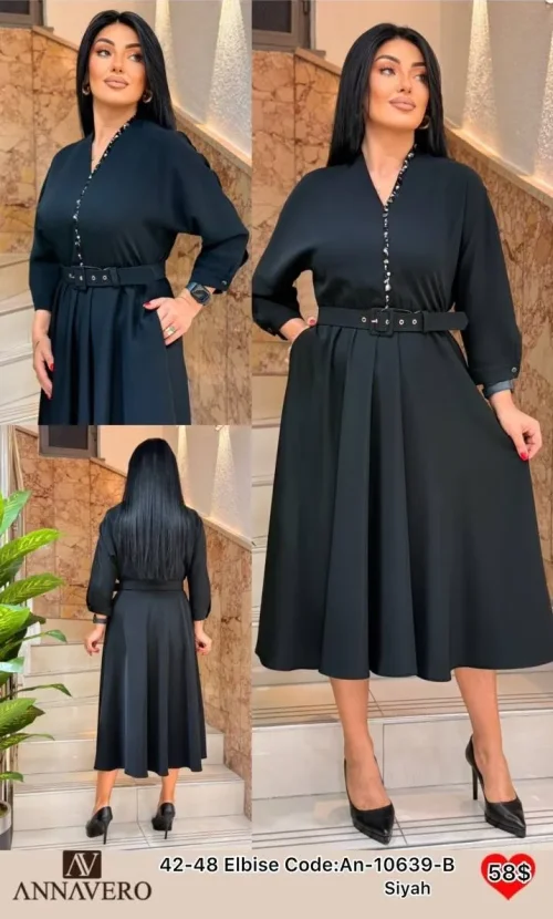 Платье ANNAVERO (Black, модель AN-10639-B) оптом