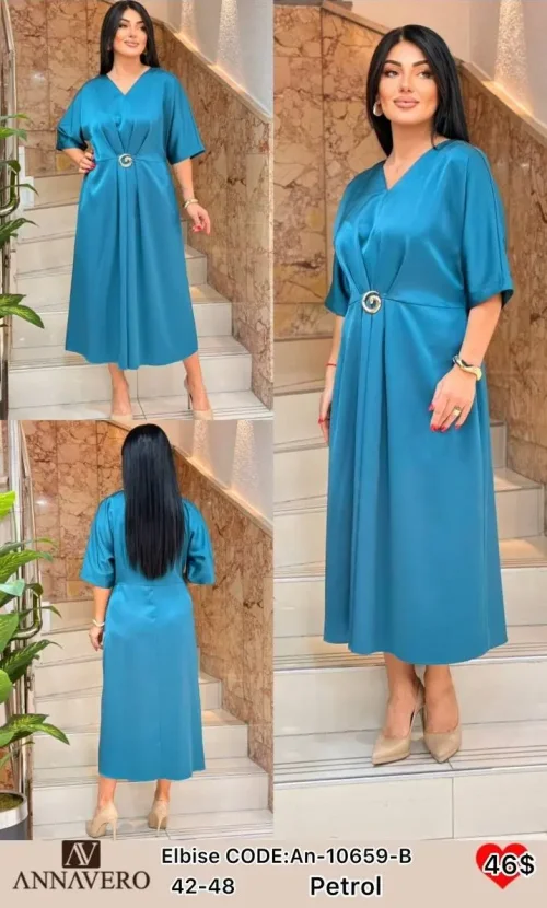 Платье ANNAVERO (Turquoise, модель AN-10659-B) оптом