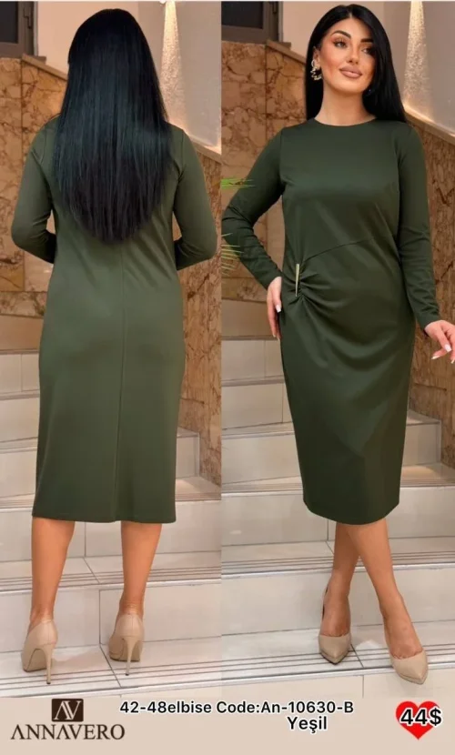Платье ANNAVERO (Green, модель AN-10630-B) оптом