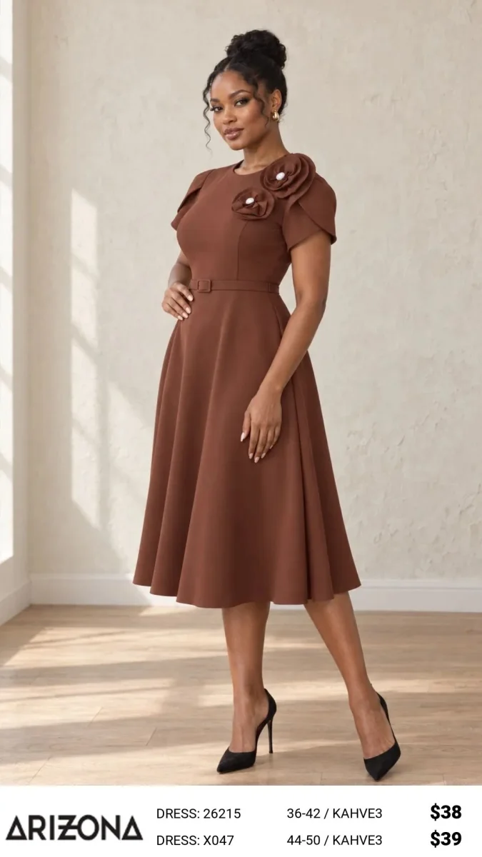 Платье ARIZONA (Brown, модель 26215) оптом